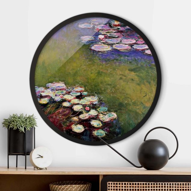 Rond schilderijen Claude Monet - Ninfee