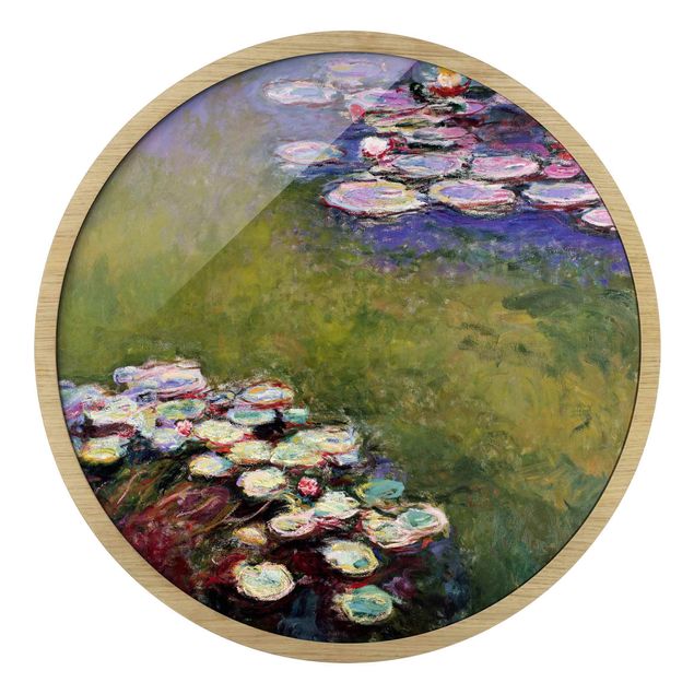 Rond schilderijen Claude Monet - Ninfee
