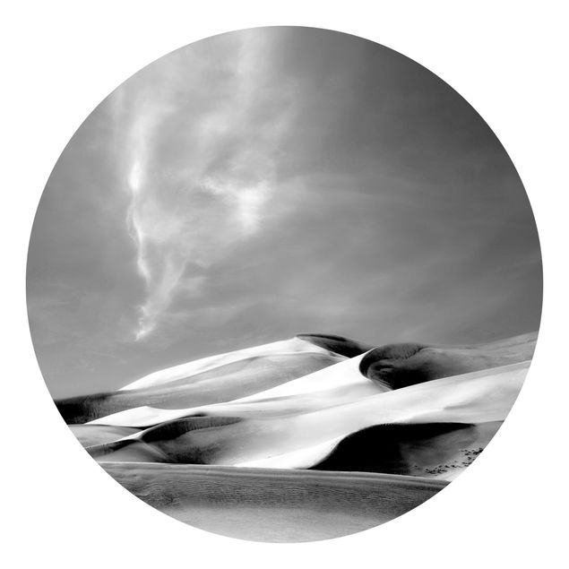 Behangcirkel Colorado Dunes Black And White