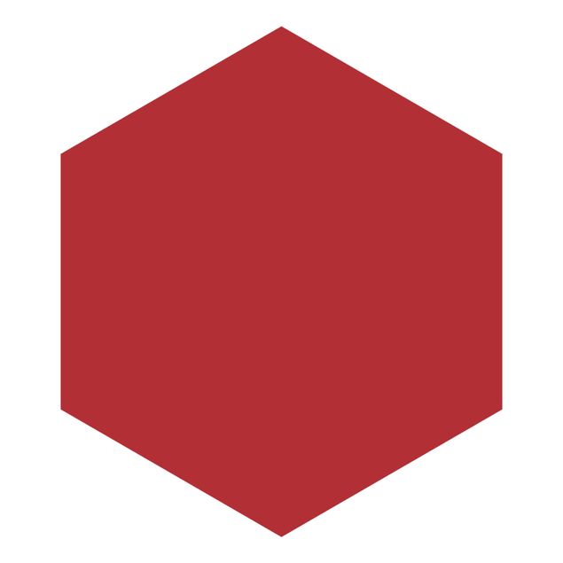 Hexagon Behang Colour Carmin