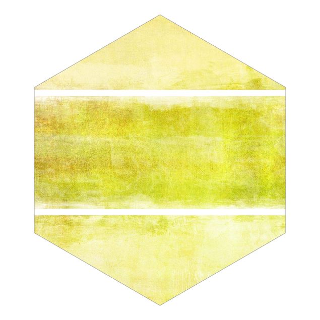 Hexagon Behang Colour Harmony Yellow