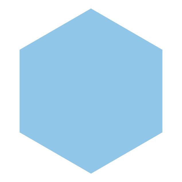 Hexagon Behang Colour Light Blue