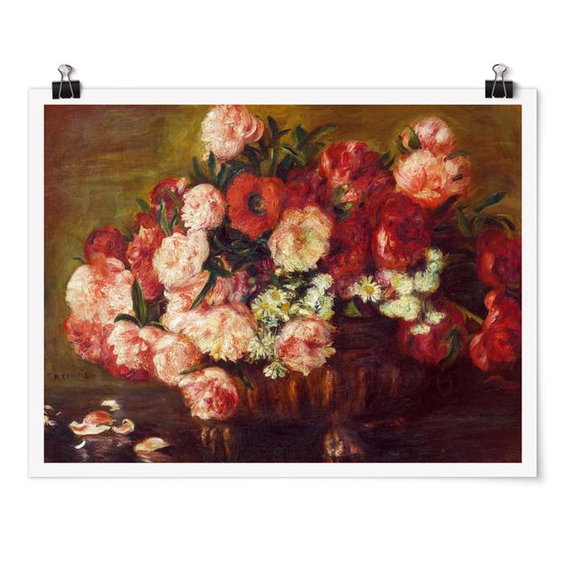 Posters Auguste Renoir - Still Life With Peonies