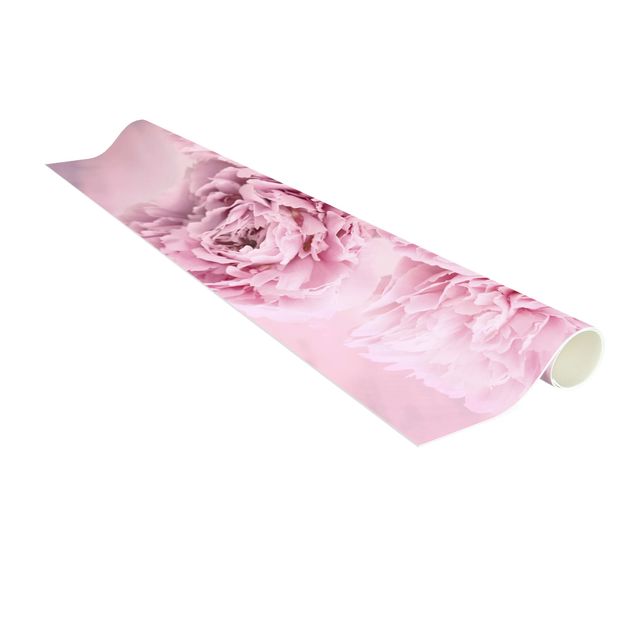 natuur tapijt Pink Peonies