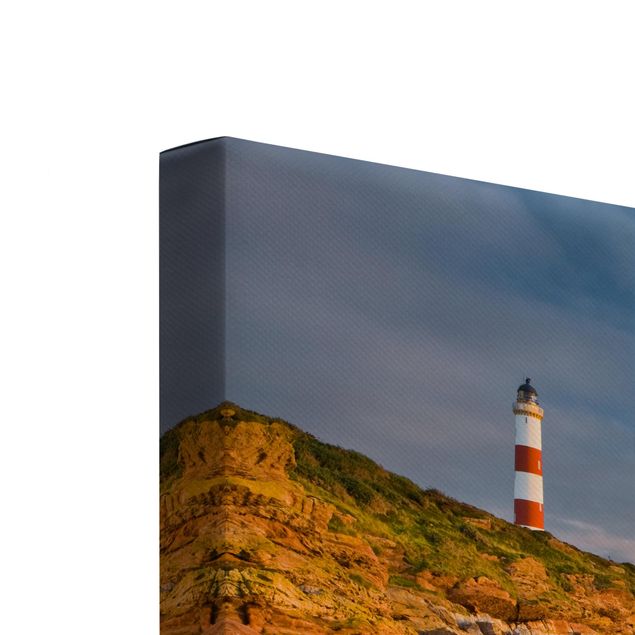 Canvas schilderijen - 2-delig  Tarbat Ness Ocean & Lighthouse At Sunset