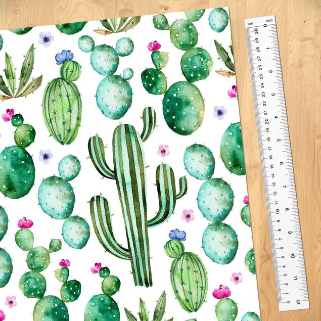 Plakfolien Watercolour Cactus