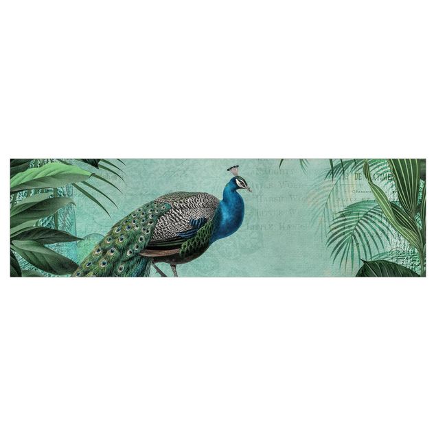 Keukenachterwanden Shabby Chic Collage - Noble Peacock