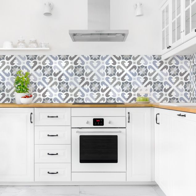 Achterwand voor keuken tegelmotief Geometrical Tiles - Air