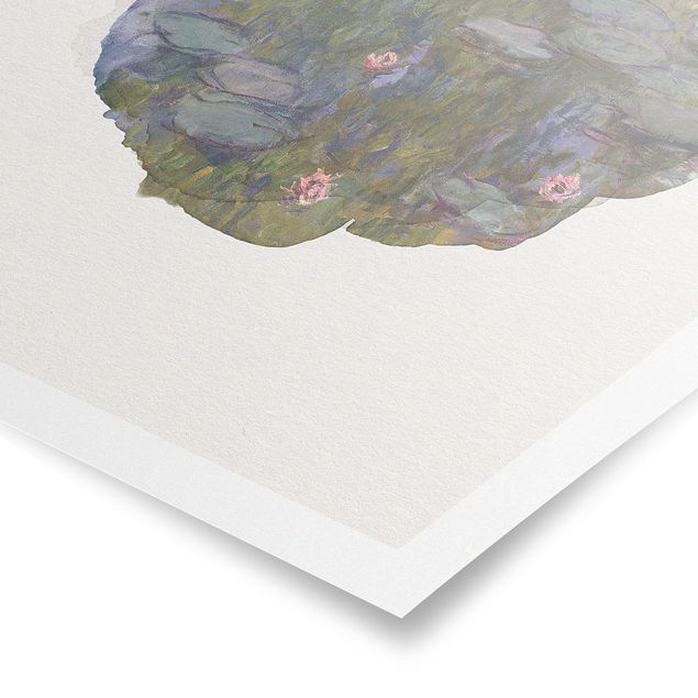 Posters WaterColours - Claude Monet - Water Lilies (Nympheas)