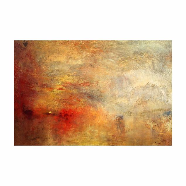 oranje tapijt Joseph Mallord William Turner - Sunset Over A Lake