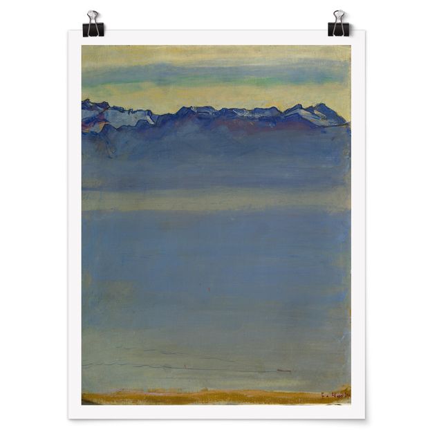 Posters Ferdinand Hodler - Lake Geneva with Savoyer Alps
