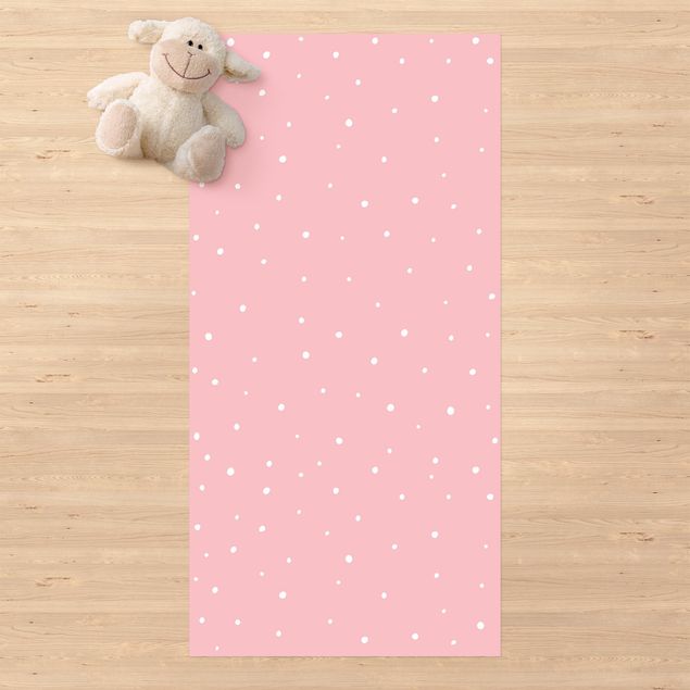 lopers Drawn Little Dots On Pastel Pink