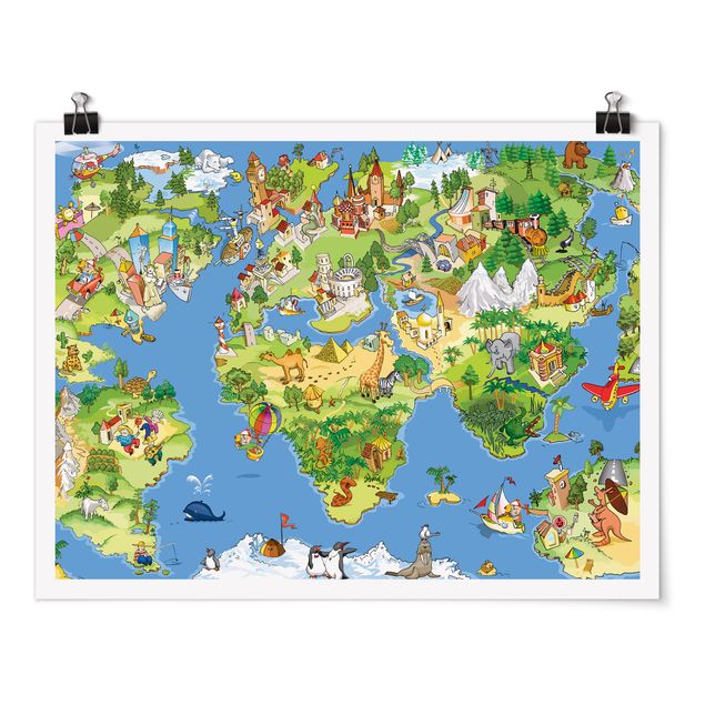 Posters Great and Funny Worldmap