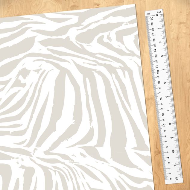 Plakfolien Zebra Design Light Grey Stripe Pattern