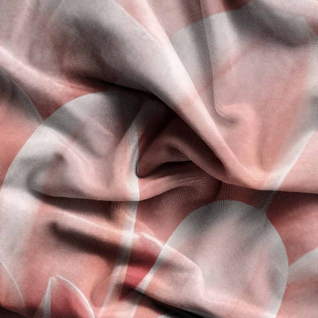 raamgordijn Dahlia Pink Petals Detail