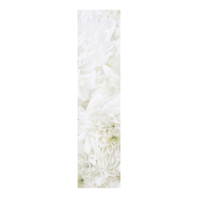 Schuifgordijnen Dahlias Sea Of Flowers White