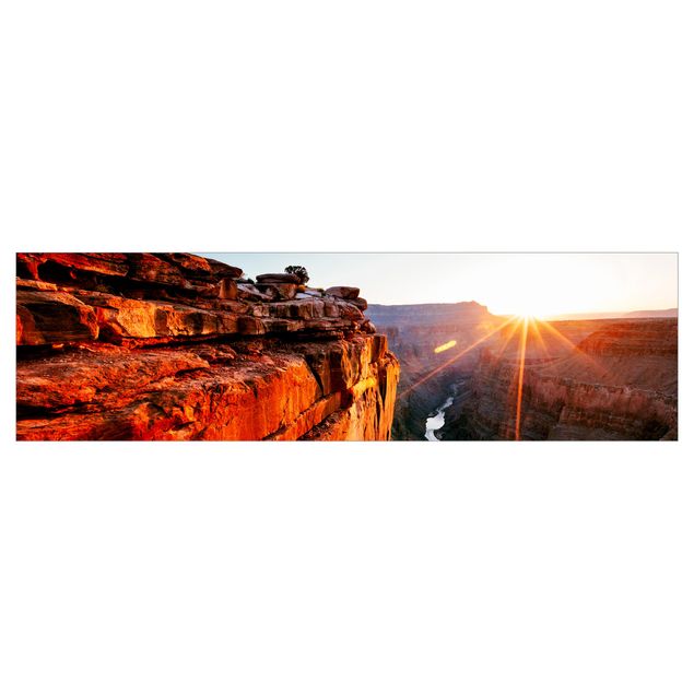 Keukenachterwanden Sun In Grand Canyon