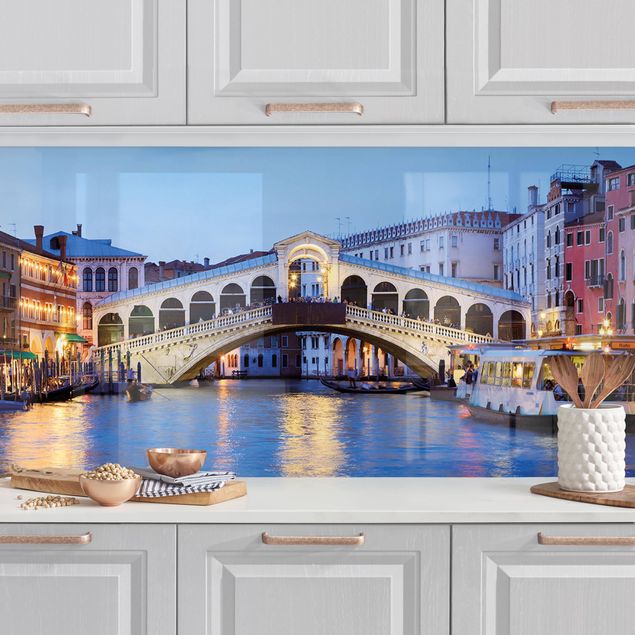 Achterwand voor keuken steden en skylines Rialto Bridge In Venice