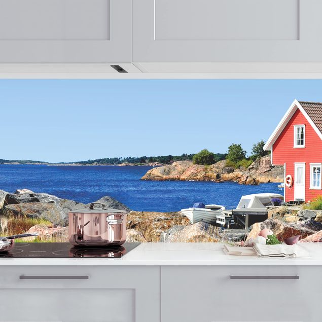 Achterwand voor keuken steden en skylines Holiday in Norway
