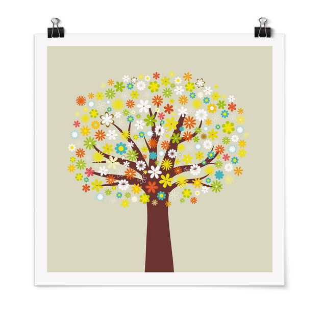 Posters Tree Of Flowers