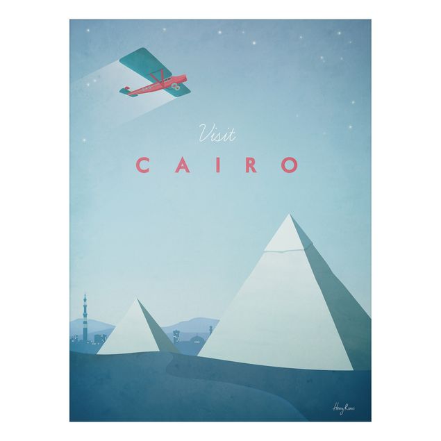 Aluminium Dibond schilderijen Travel Poster - Cairo