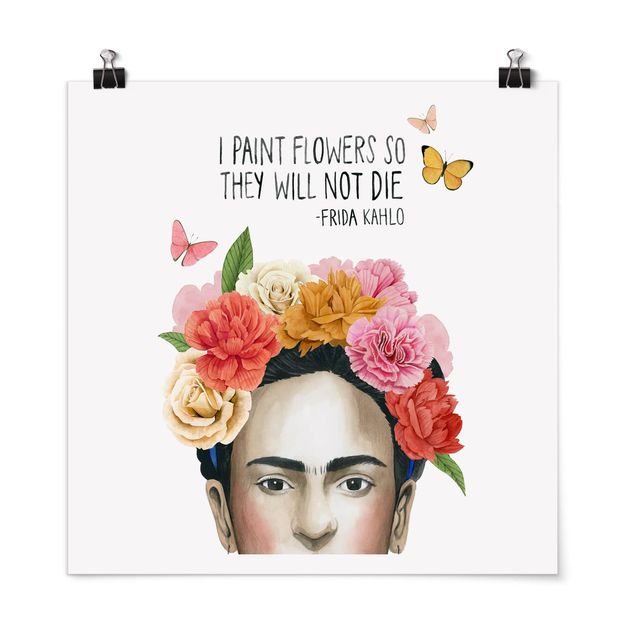 Posters Frida's Thoughts - Flowers