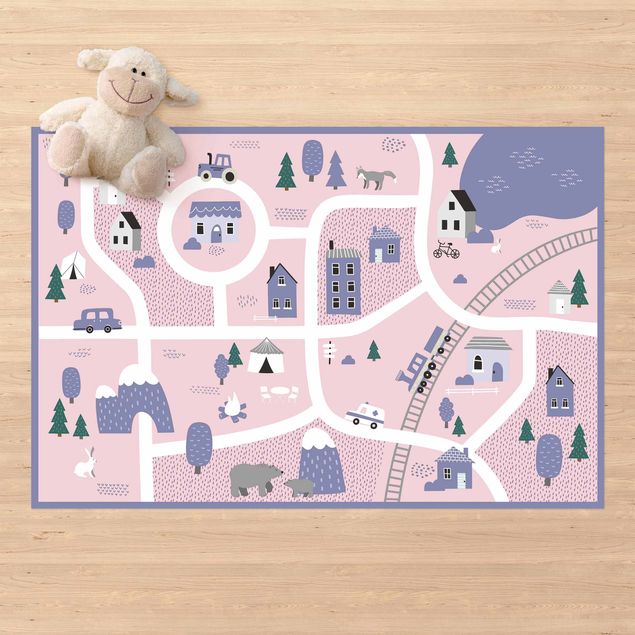 buitenkleed balkon Playoom Mat Village - Off To The Countryside