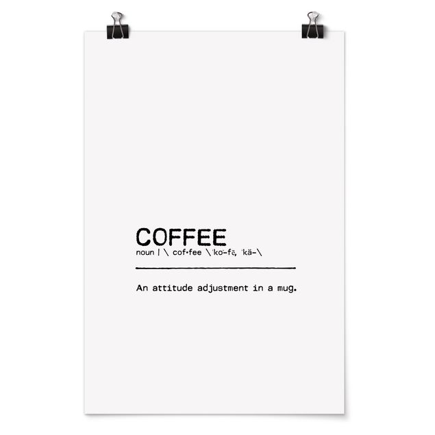 Posters Definition Coffee Attitude