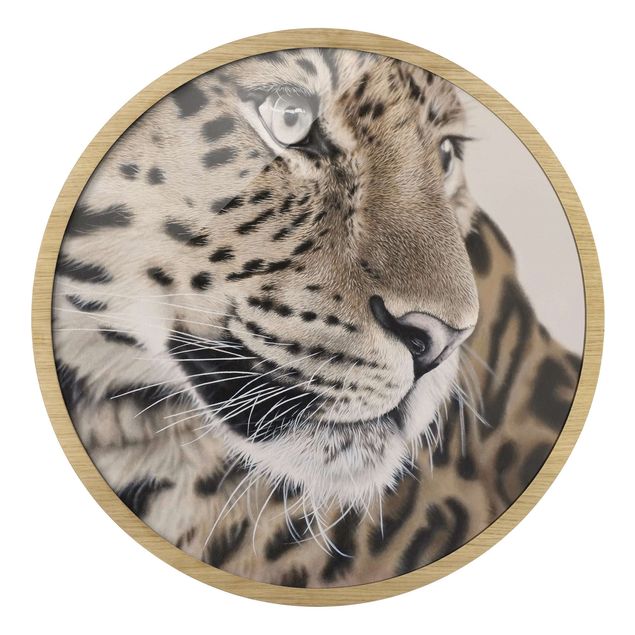 Rond schilderijen Il leopardo