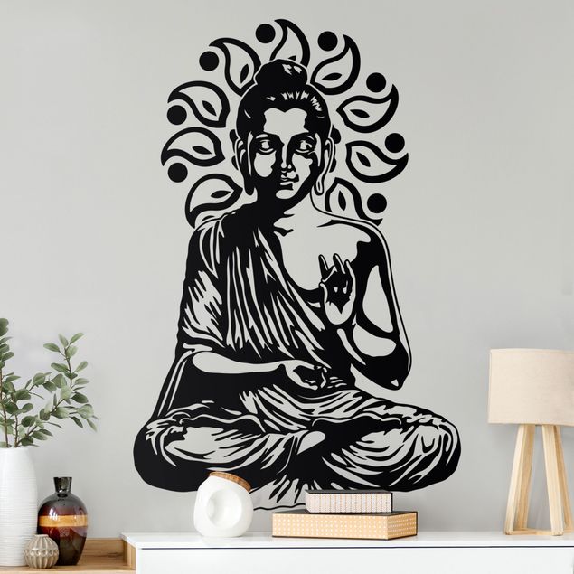 Muurstickers Detailed Buddha