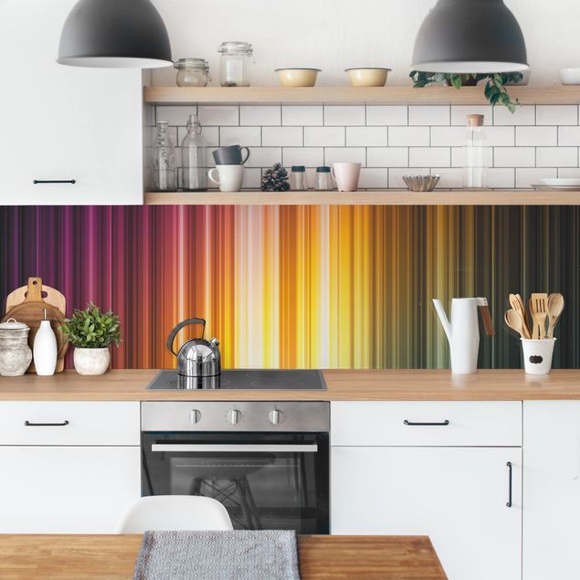 Achterwand voor keuken abstract Rainbow Light