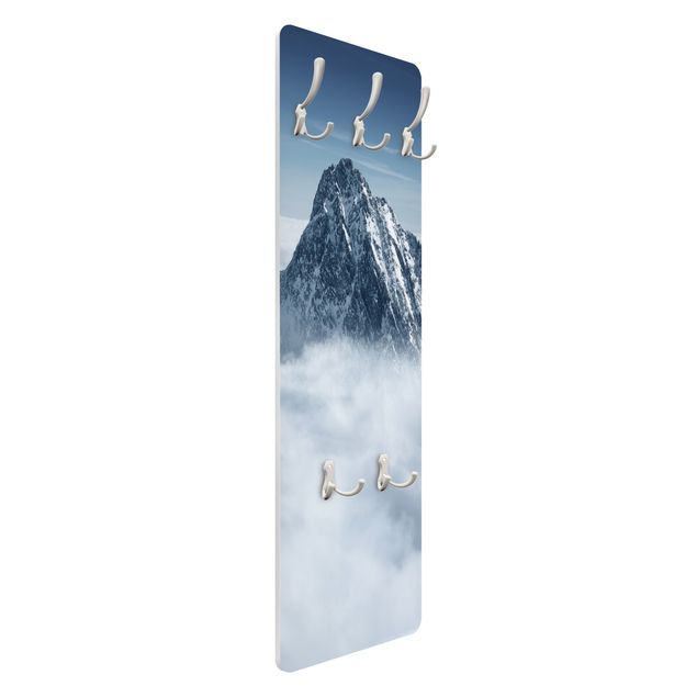 Wandkapstokken houten paneel The Alps Above The Clouds