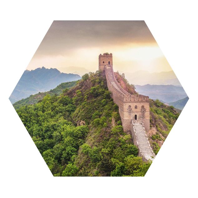 Hexagons Forex schilderijen The Infinite Wall Of China