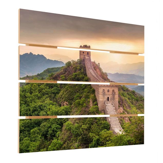 Houten schilderijen op plank The Infinite Wall Of China