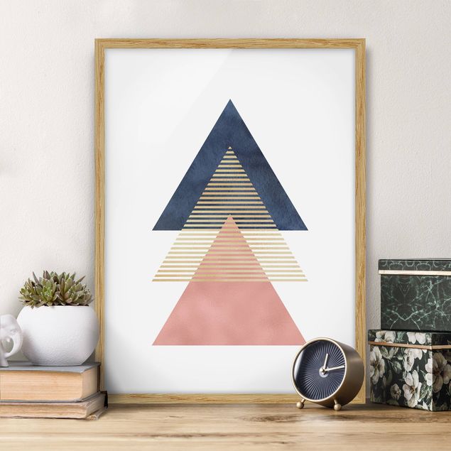 Ingelijste posters Three Triangles