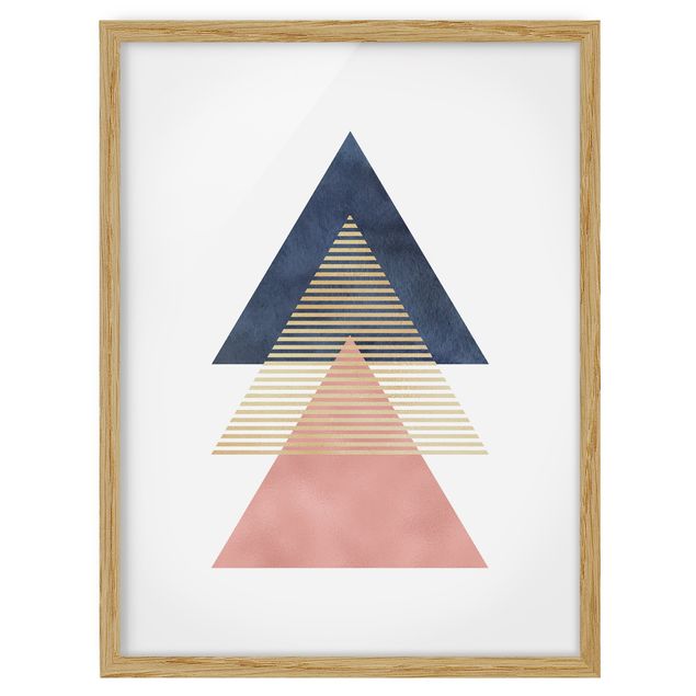 Ingelijste posters Three Triangles