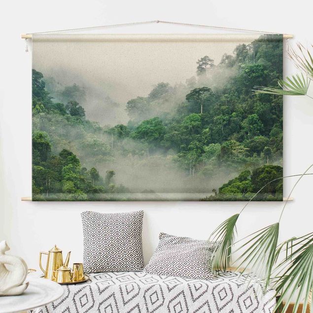 Wandtapijt modern Jungle In The Fog
