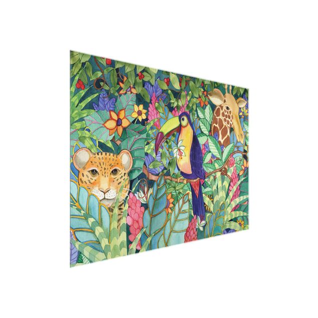 Glasschilderijen - Jungle