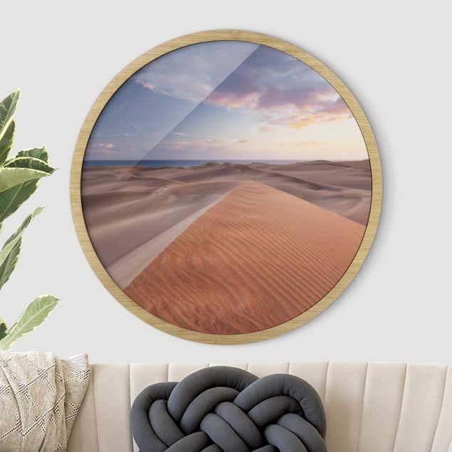 Runde Bilder mit Rahmen View Of Dunes