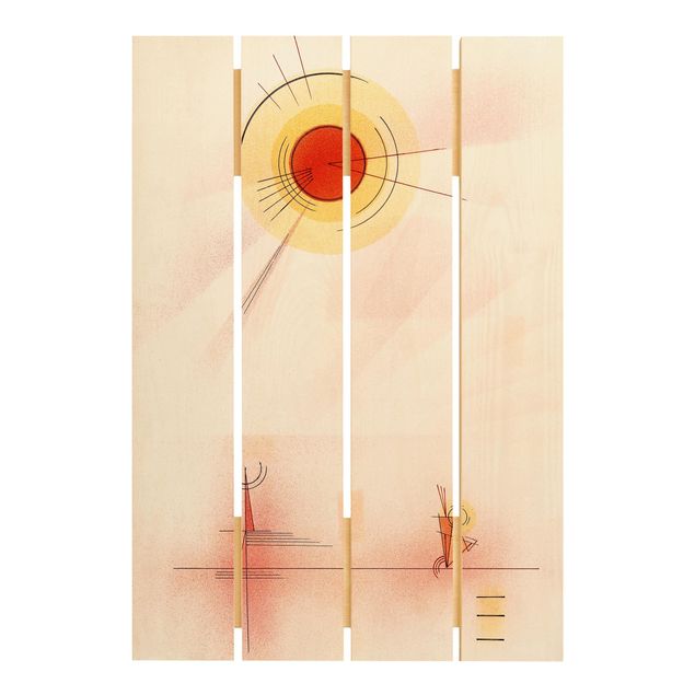 Houten schilderijen op plank Wassily Kandinsky - Rays