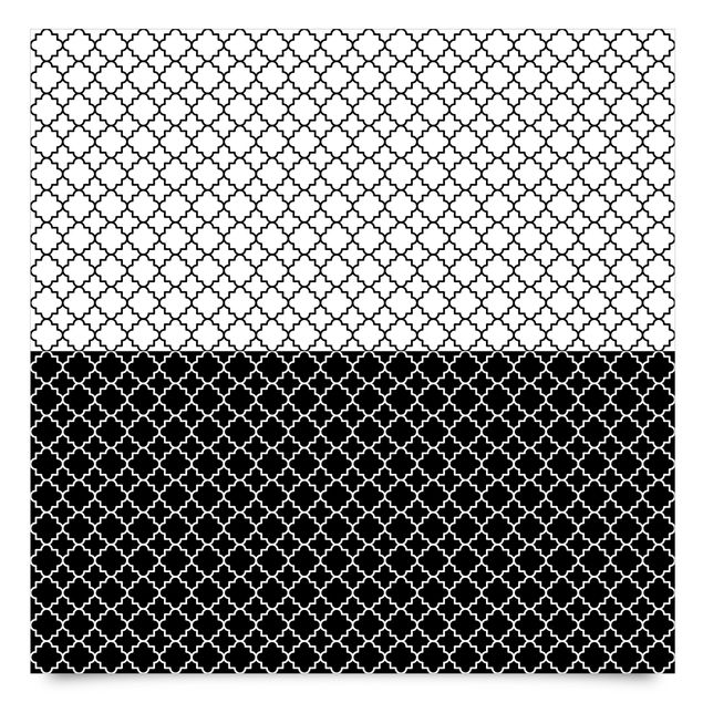 Meubelfolien Moroccan Tile Pattern Quatrefoil Set