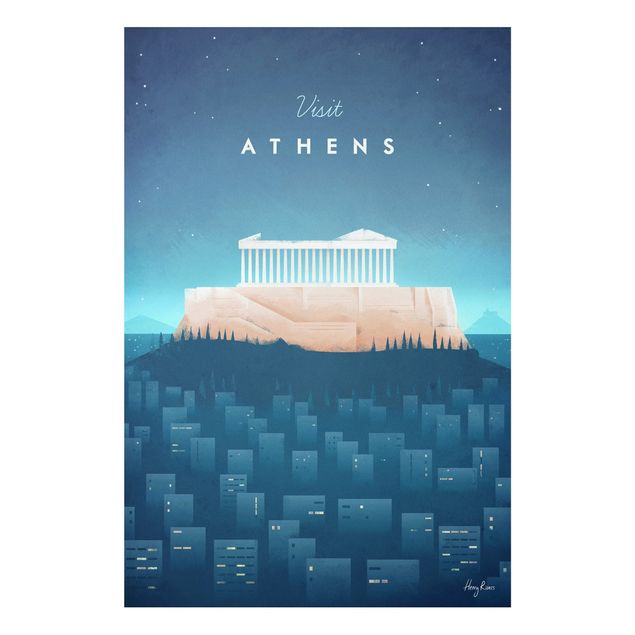 Forex schilderijen Travel Poster - Athens