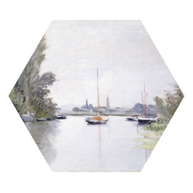 Hexagons Forex schilderijen Claude Monet - Argenteuil Seen From The Small Arm Of The Seine