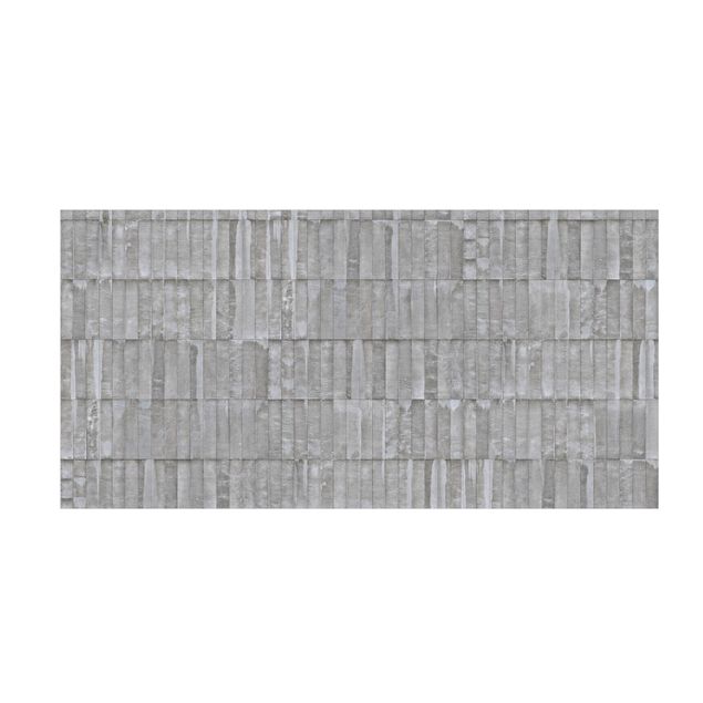 grijs tapijt Concrete Brick Wallpaper