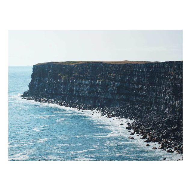 Aluminium Dibond schilderijen Rocky Islandic Cliffs