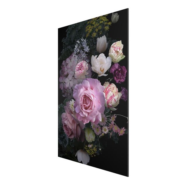Aluminium Dibond schilderijen Bouquet Of Gorgeous Roses