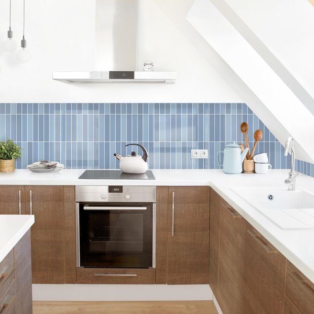 Achterwand voor keuken eenkleurig Subway Tiles - Light Blue