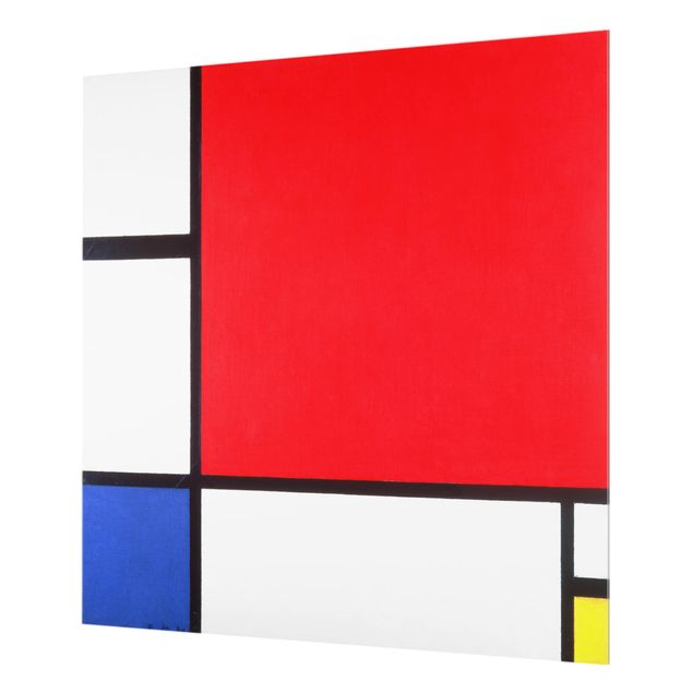 Spatscherm keuken Piet Mondrian - Composition Red Blue Yellow