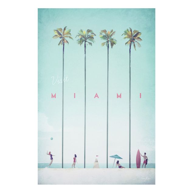 Forex schilderijen Travel Poster - Miami