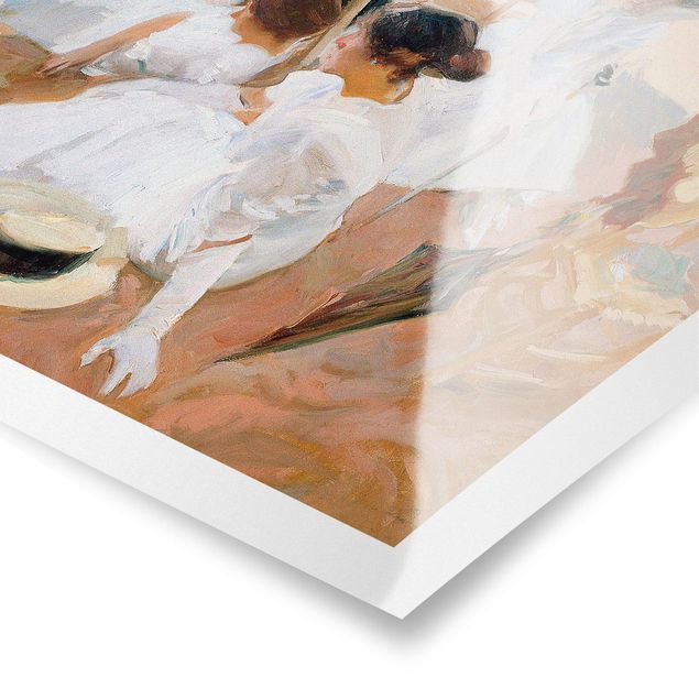 Posters Joaquin Sorolla - Under The Awning, On The Beach At Zarauz